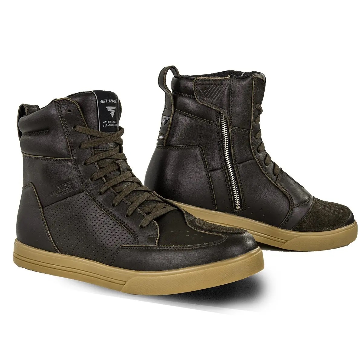 Чоловіче шкіряне мотовзуття  BLAKE BOOTS BROWN